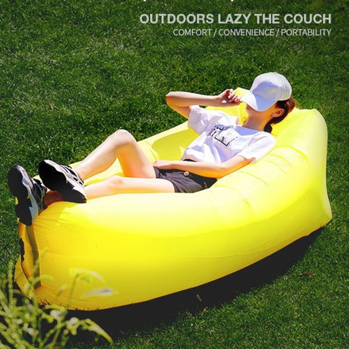Outdoor Daybed Furniture - Lazyman Inflatable Sofa Air Bed Air
