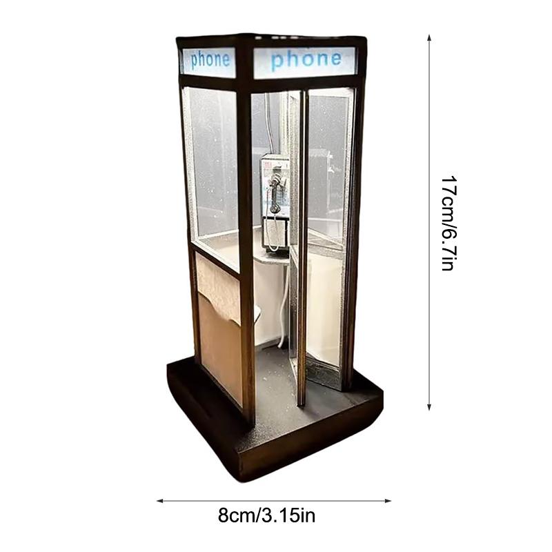 Outdoor Furniture Vintage - Classic Telephone Booth Table Lamp With