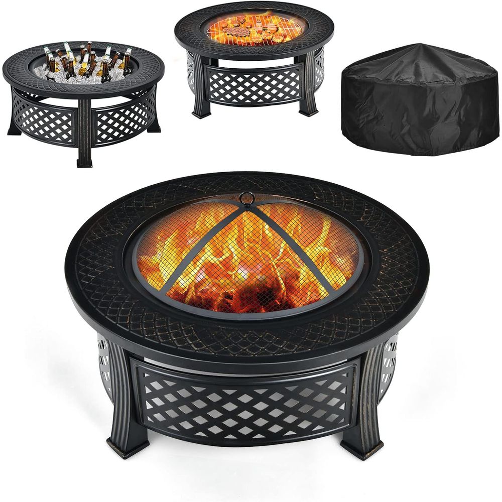 32-inch Outdoor Wood-Burning F - đánh giá và giá Fire Pit Bowl