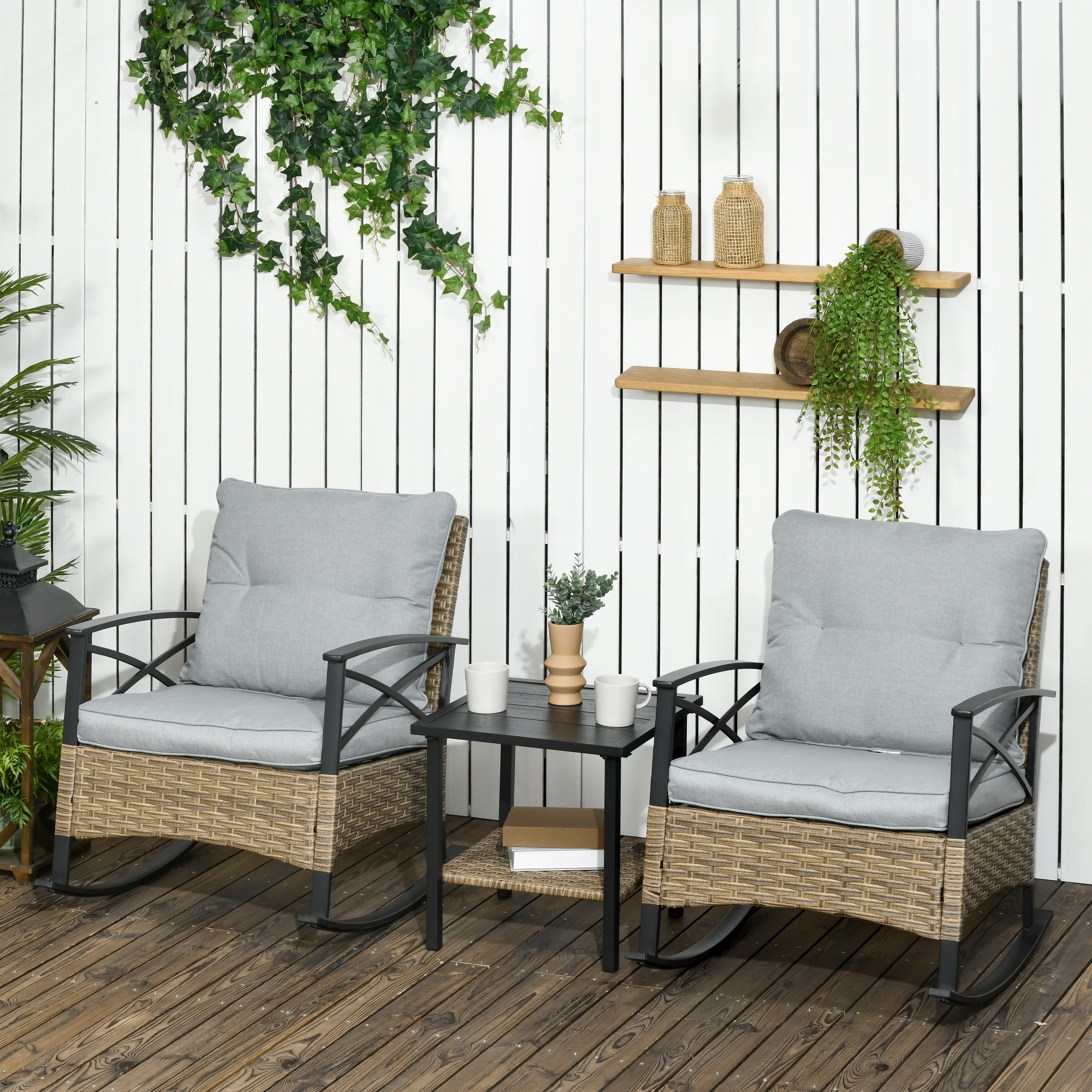 3 Pieces Patio Set w/ Cushions - đánh giá và giá Outdoor Furniture Cushions 22 X 22