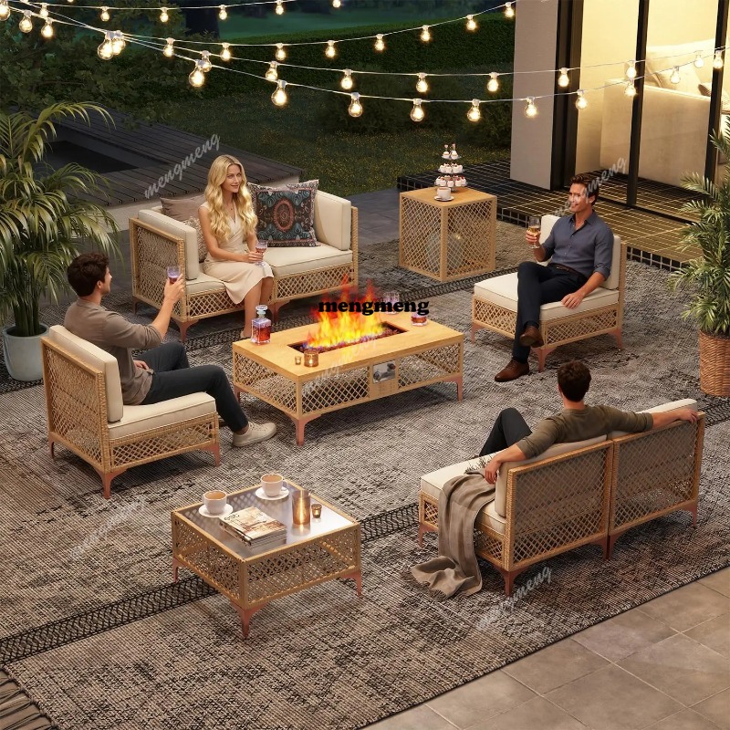 9-Piece Outdoor Patio Furnitur - đánh giá và giá Outdoor Furniture And Fire Pit