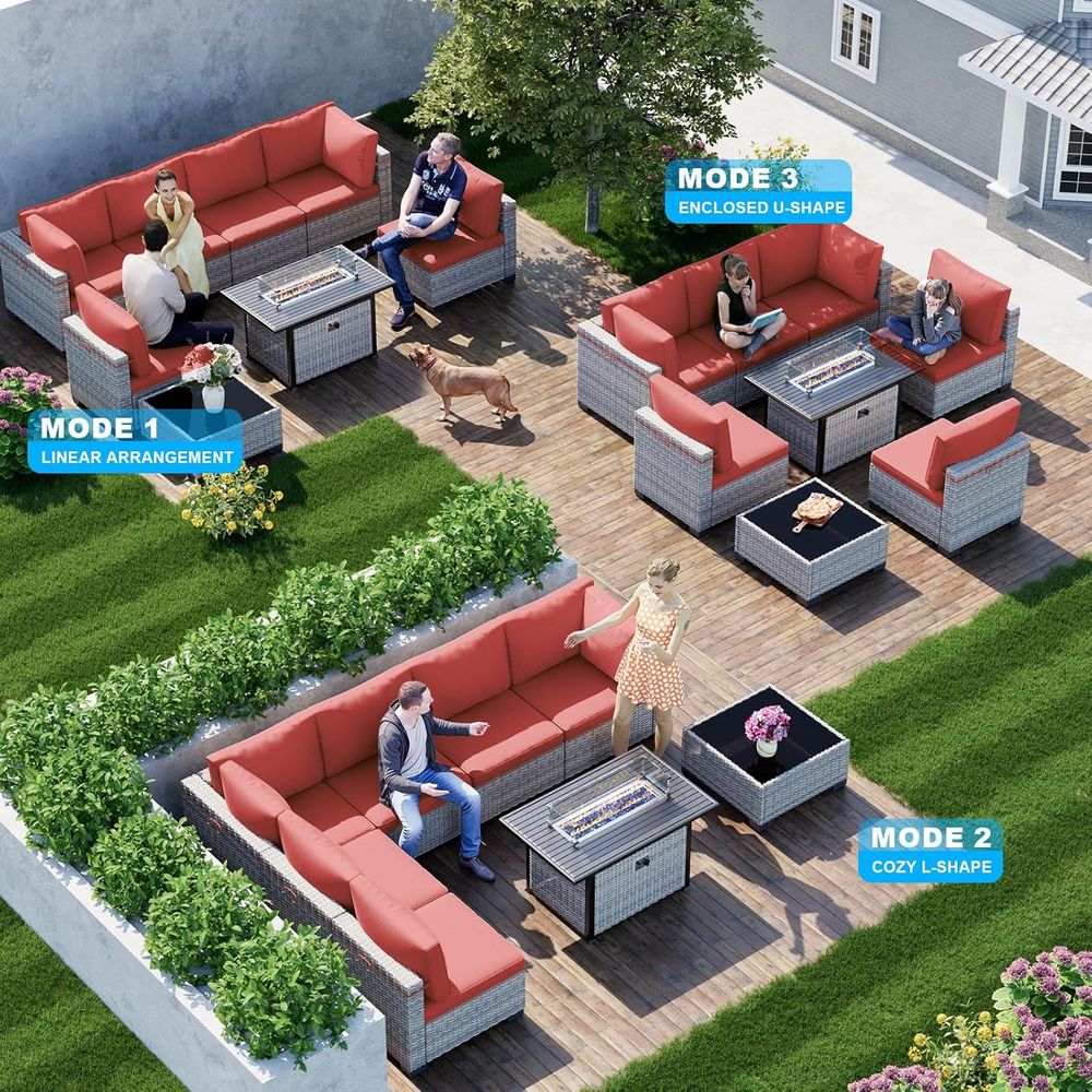8-Piece Outdoor Patio Furnitur - đánh giá và giá Outdoor Furniture And Fire Pit