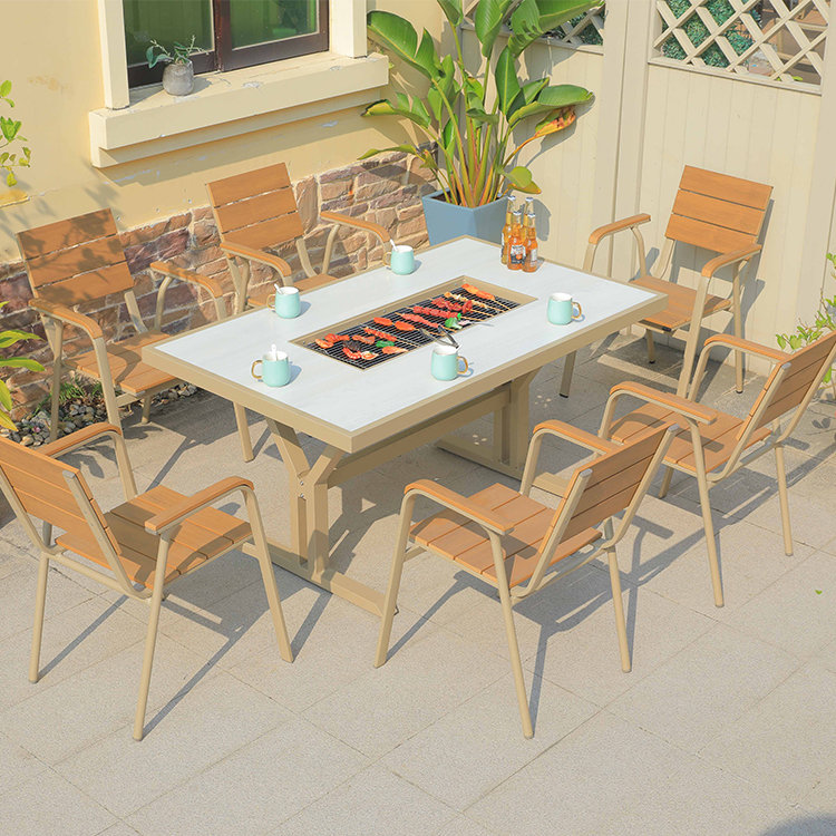 Hot Sale Cast Aluminum Fire Pi - đánh giá và giá Outdoor Furniture And Fire Pit