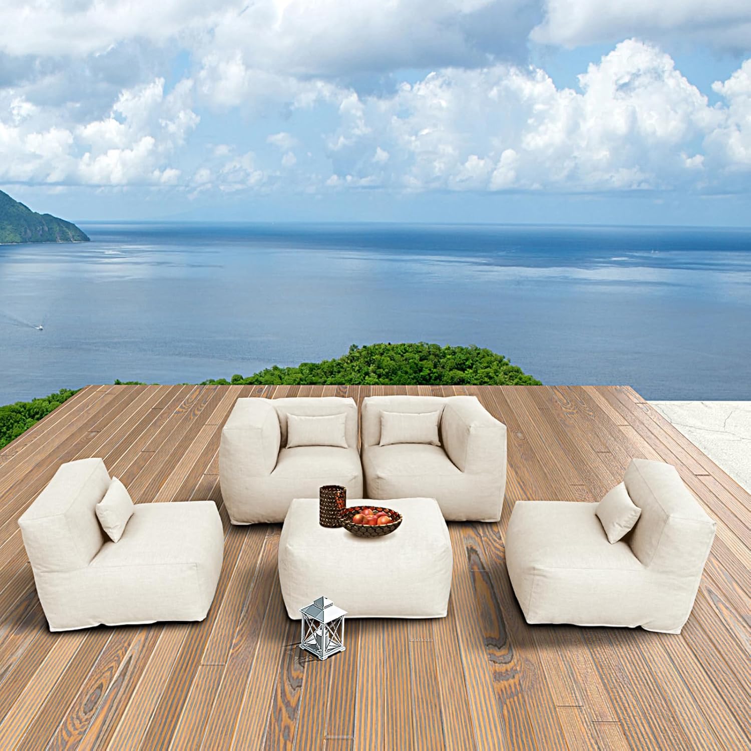 Patio Furniture Set Bean Bag C - đánh giá và giá Outdoor Daybed Furniture