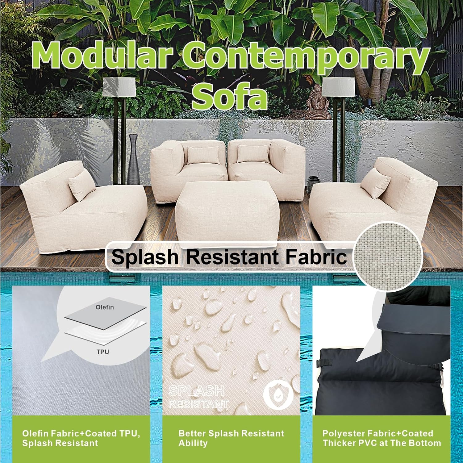 Patio Furniture Set Bean Bag C - đánh giá và giá Outdoor Daybed Furniture