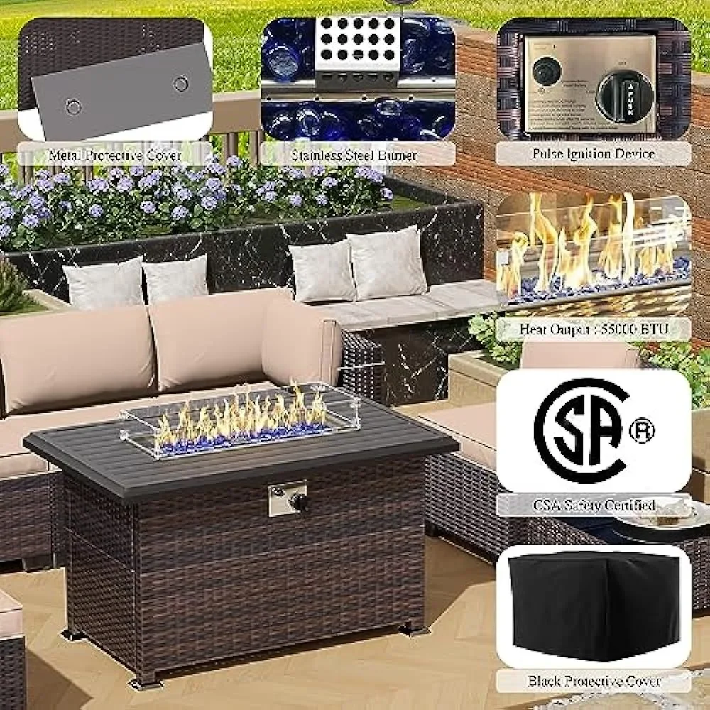 -Patio Furniture Set With Prop - đánh giá và giá Outdoor Furniture And Fire Pit