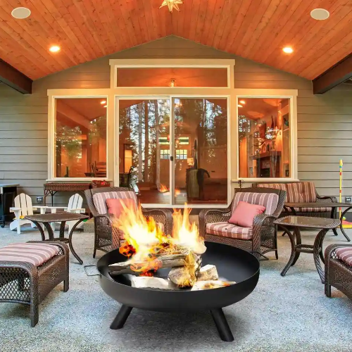 Corten Steel Outdoor Tripod Fi - đánh giá và giá Fire Pit Bowl