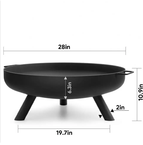 Corten Steel Outdoor Tripod Fi - đánh giá và giá Fire Pit Bowl