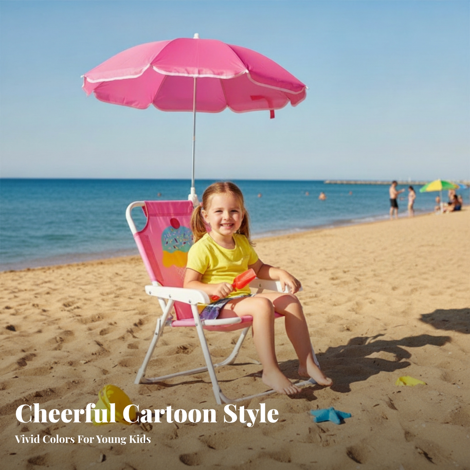 Kids Beach Chair with Umbrella - đánh giá và giá Outdoor Furniture Polywood
