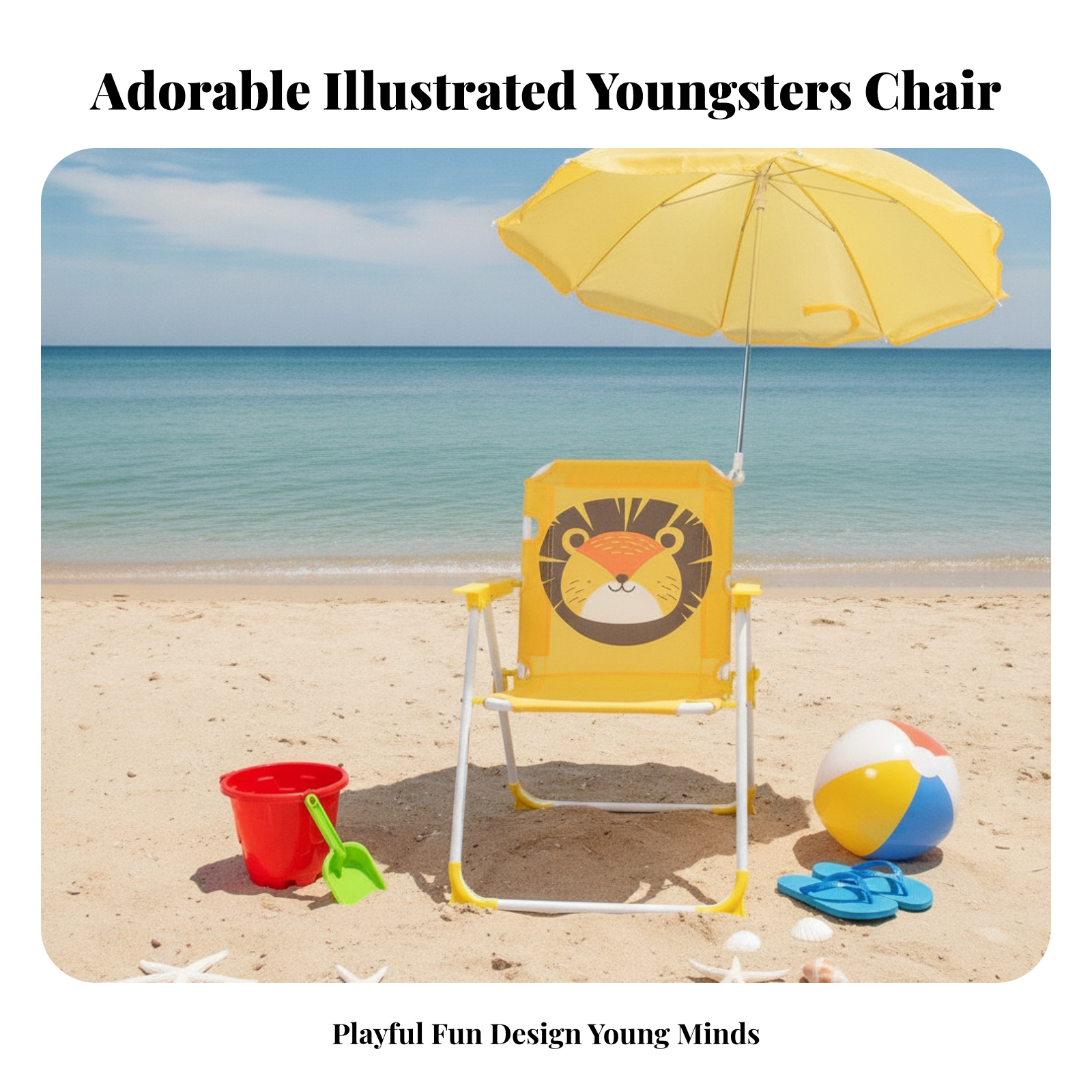 Kids Beach Chair with Umbrella - đánh giá và giá Outdoor Furniture Polywood
