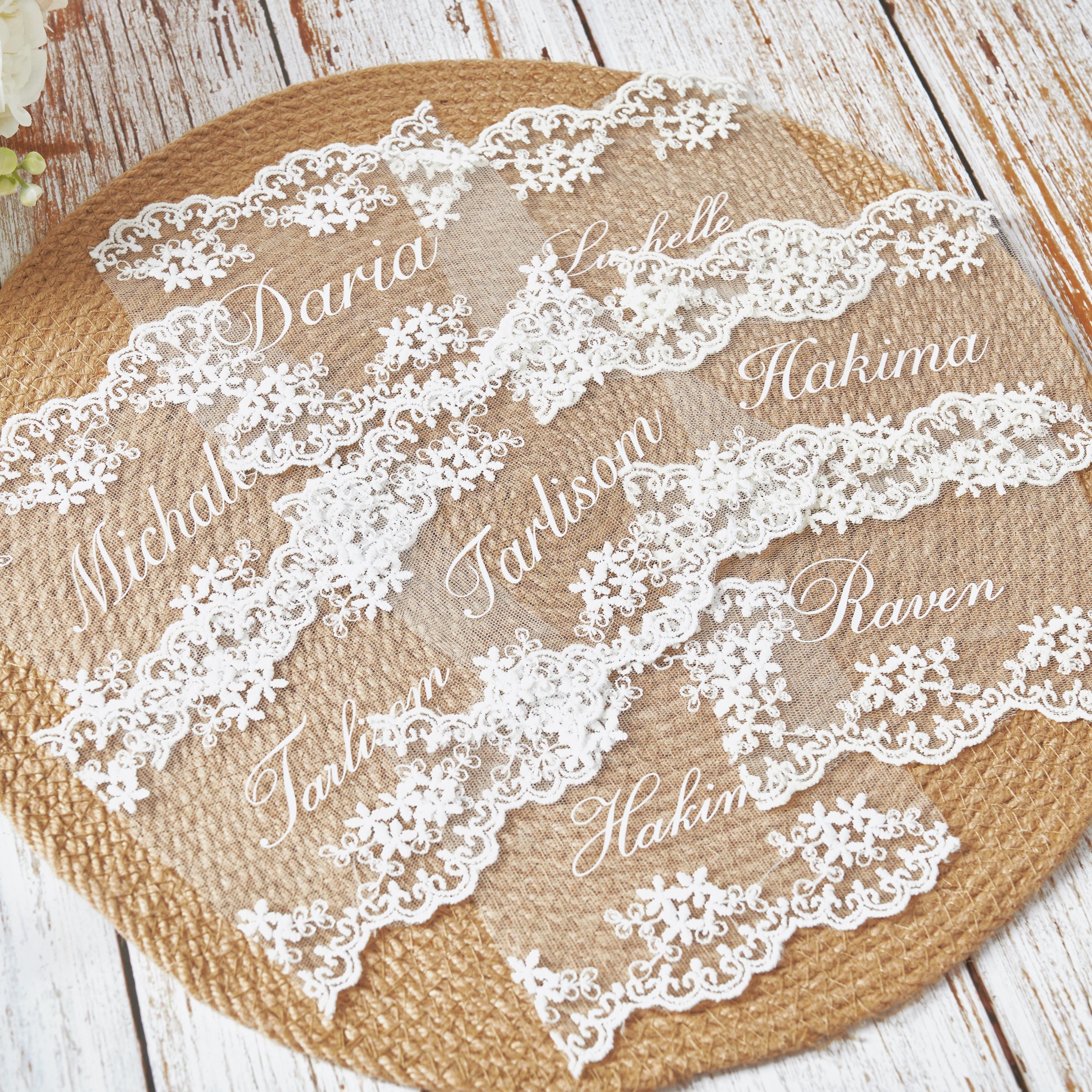 Personalized Lace Place Cards  - đánh giá và giá Outdoor Furniture Vintage