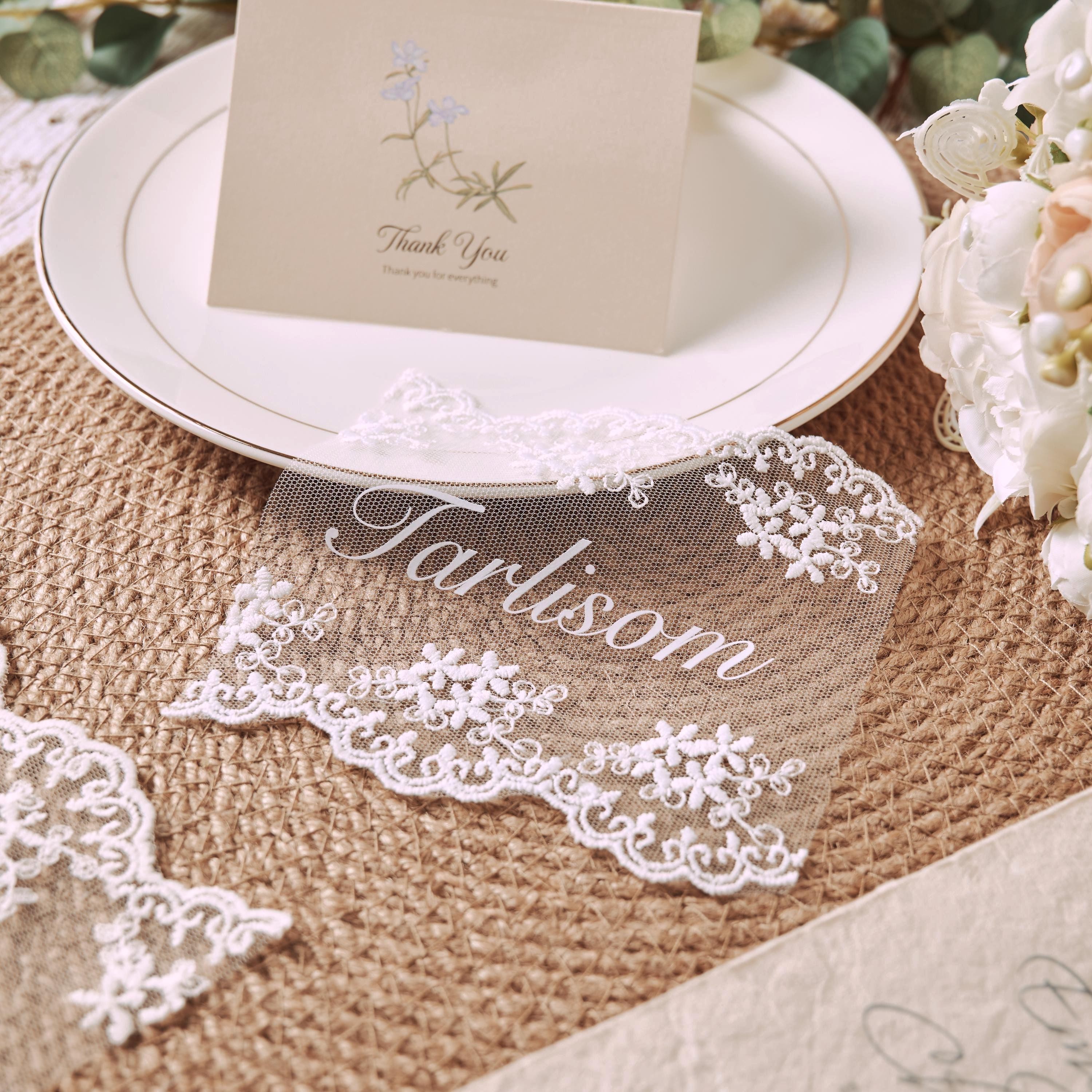 Personalized Lace Place Cards  - đánh giá và giá Outdoor Furniture Vintage
