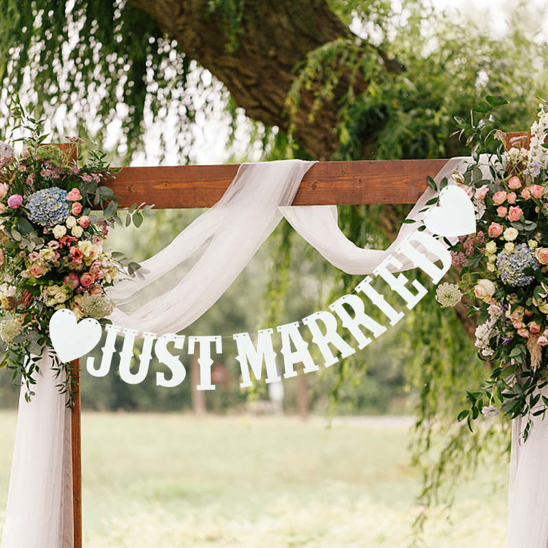White Just Married Paper Garla - đánh giá và giá Outdoor Furniture Vintage