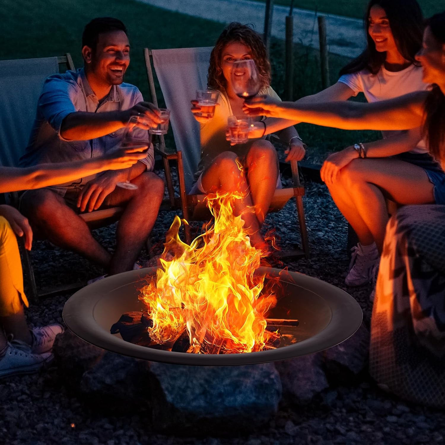 35 Inch Steel Fire Pit Bowl He - đánh giá và giá Fire Pit Bowl