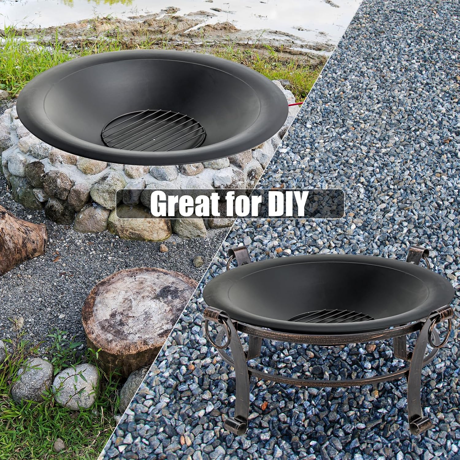 35 Inch Steel Fire Pit Bowl He - đánh giá và giá Fire Pit Bowl