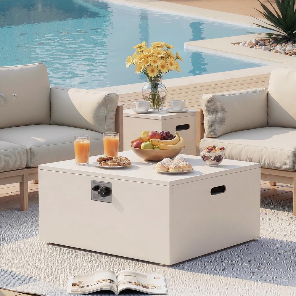 8-Piece Half-Moon Curved Patio - đánh giá và giá Outdoor Furniture And Fire Pit