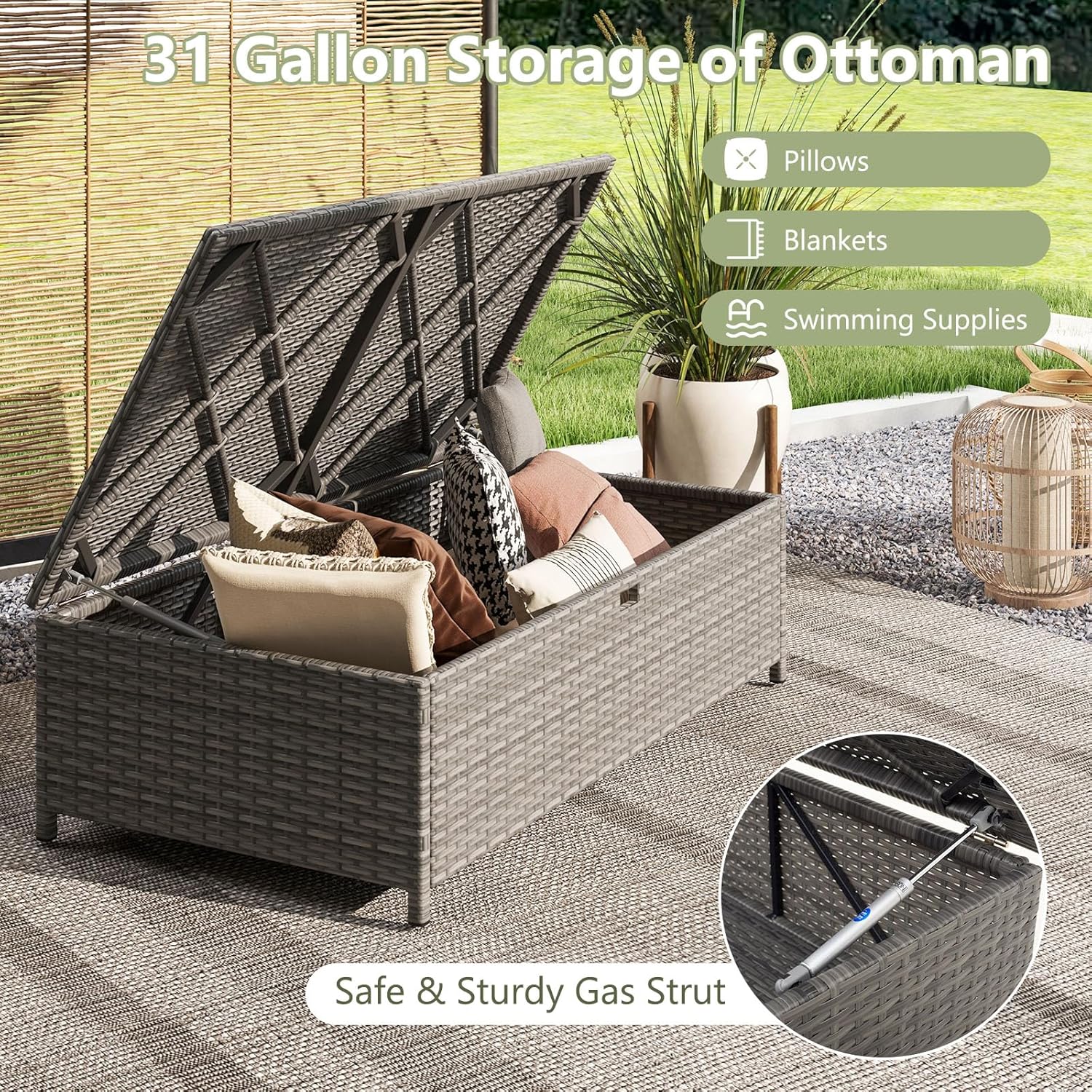 Wicker Patio Daybed Loveseat O - đánh giá và giá Outdoor Daybed Furniture