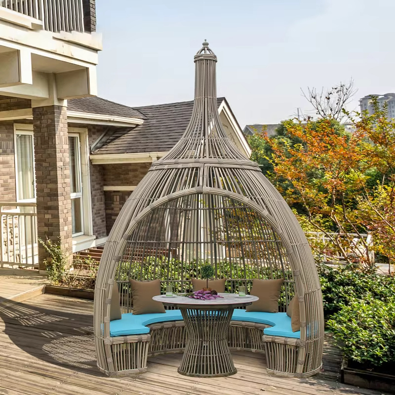 Outdoor Garden Patio Daybed PE - đánh giá và giá Outdoor Daybed Furniture
