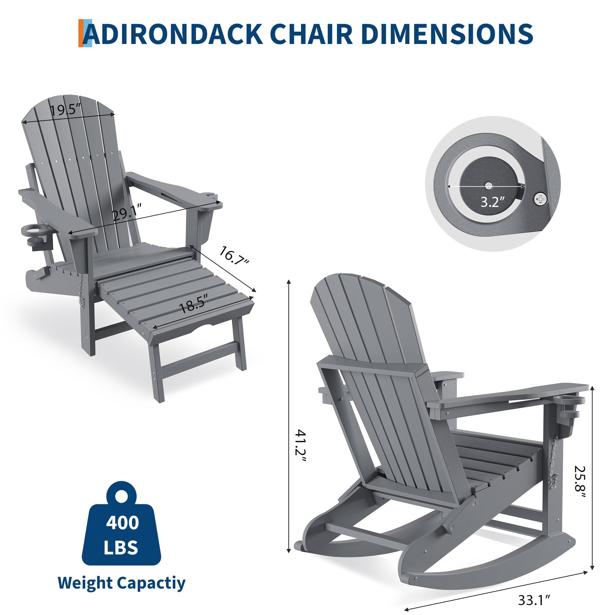Rocking Chairs Folding  With F - đánh giá và giá Outdoor Furniture Polywood