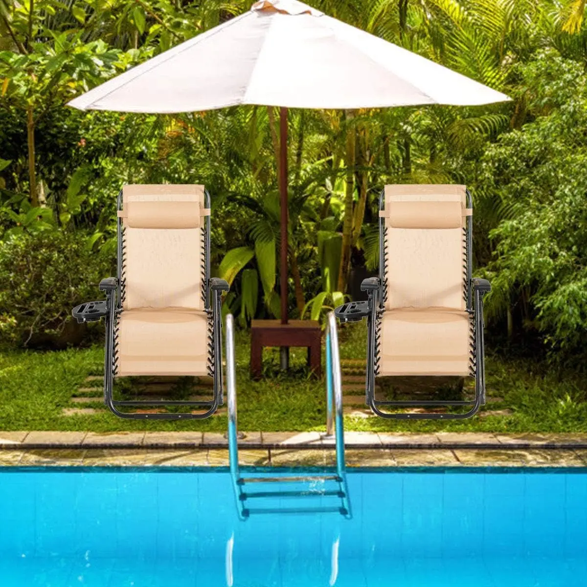 Zero Gravity Lounge Chair Set  - đánh giá và giá Outdoor Furniture Polywood